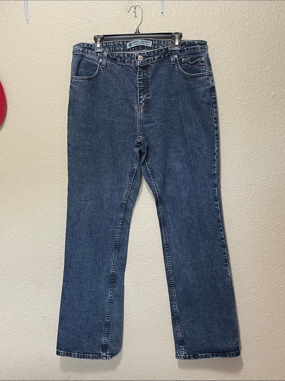 Harley-Davidson Women's Blue Bootcut Jeans. Good Condition. Size 18L.